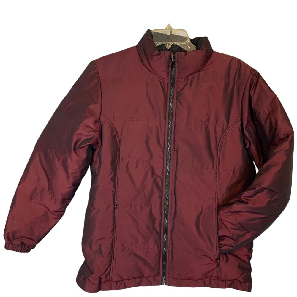NY‎ and Company Reversible Down Feather Puffer Coat Women's Size Med